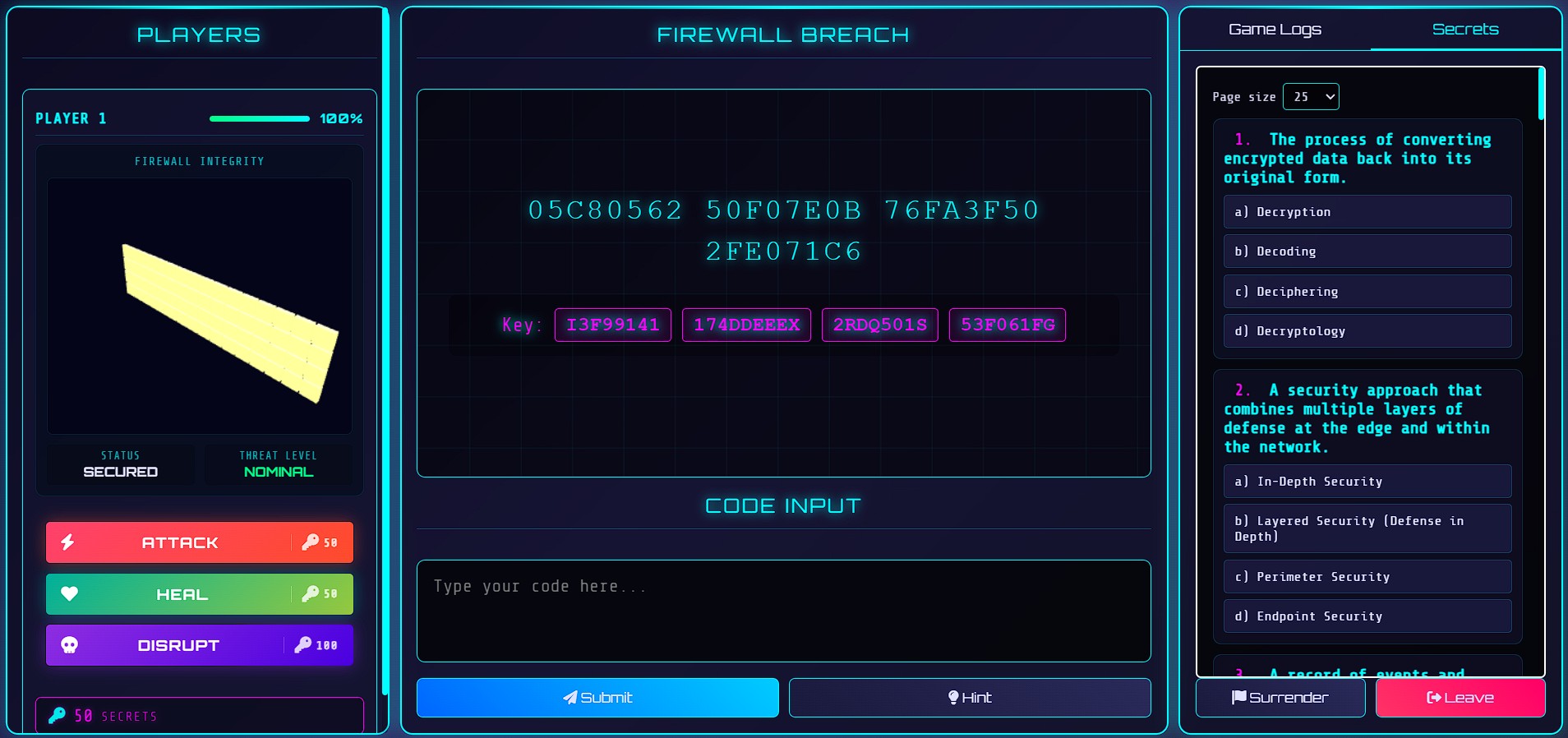 Firewall Clash 3D Battle
